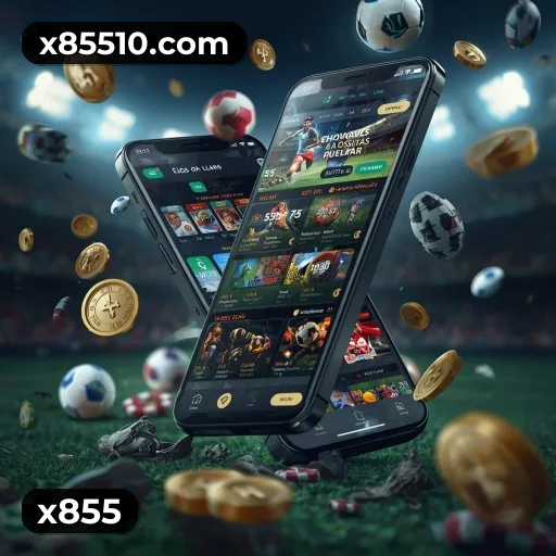 Aplicativo móvel x855 para iOS e Android